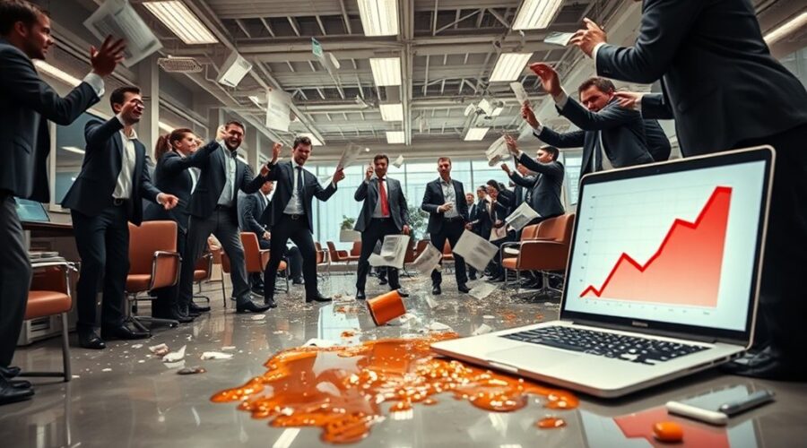 crise empresarial fora de controle