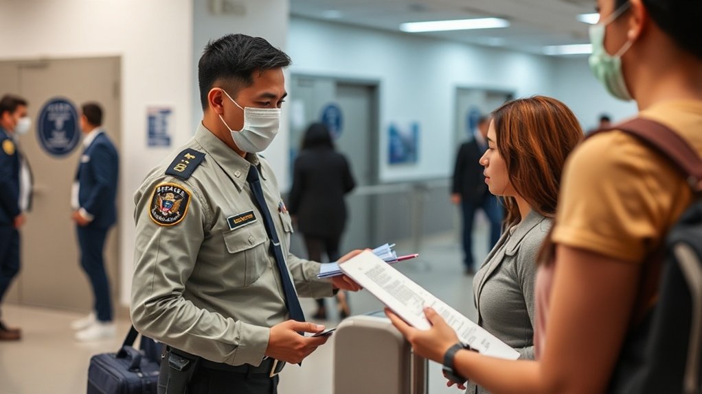 procedimentos de check-in no USCIS