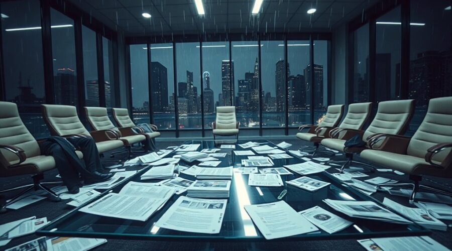 crise financeira corporativa se aprofunda