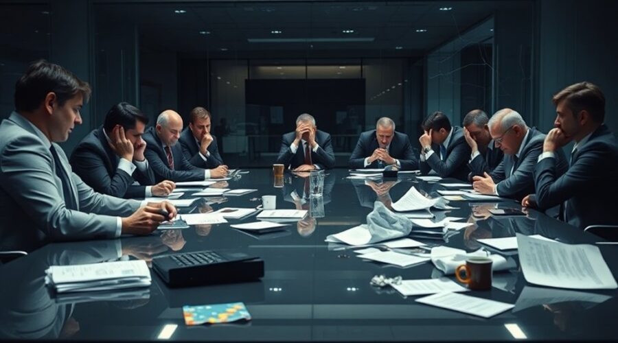 série sobre crise financeira corporativa