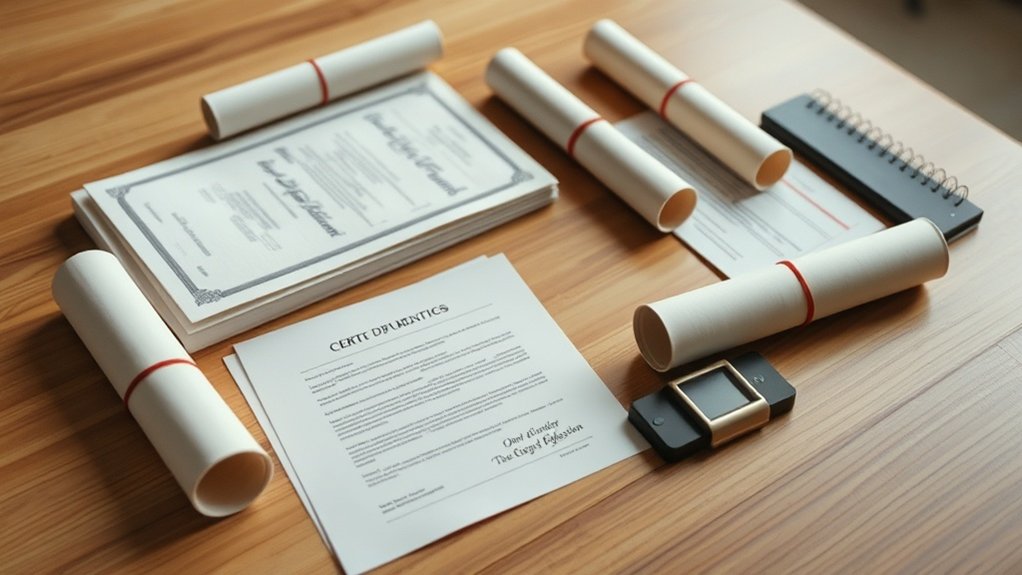 organização de documentos para candidaturas