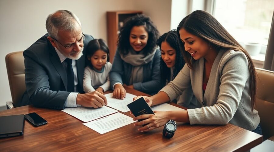 assistência jurídica em imigração familiar