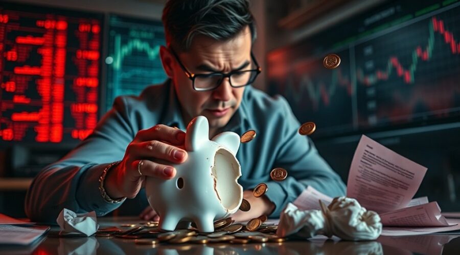 crise financeira se agravando rapidamente