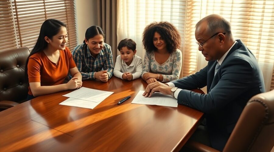 assistência jurídica para famílias
