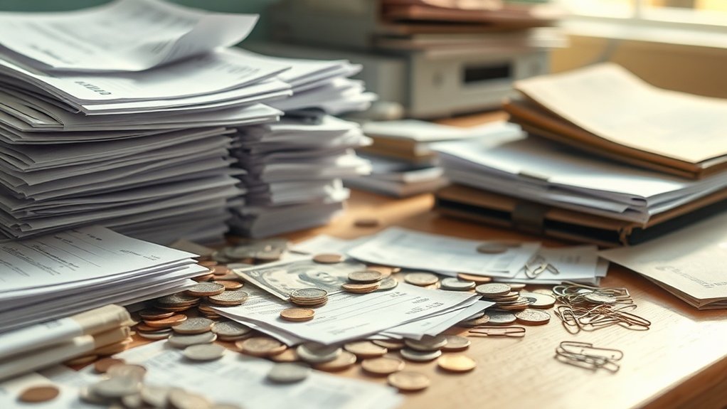 acúmulo de passivos sem pagamento