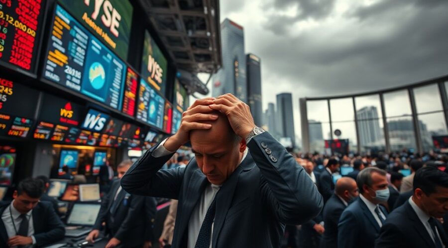 paisagem econômica empresarial ofegante