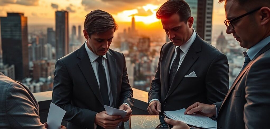 negócio em situação difícil