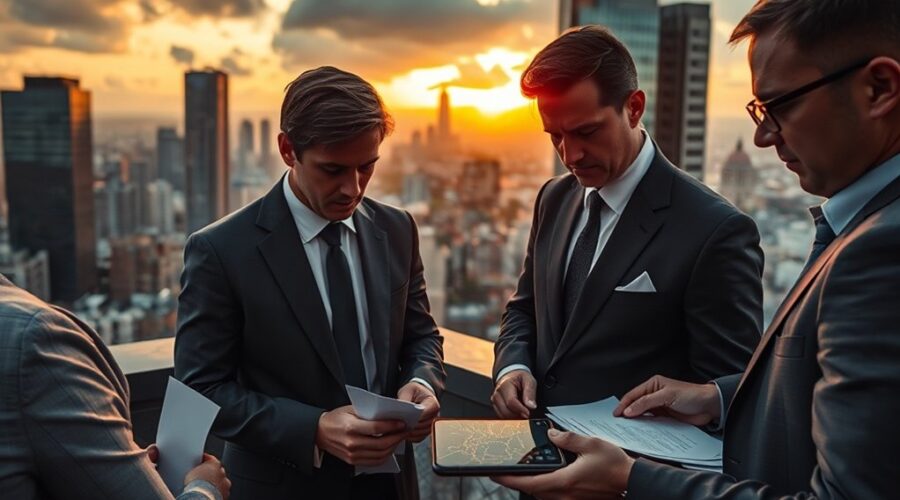 negócio em situação difícil