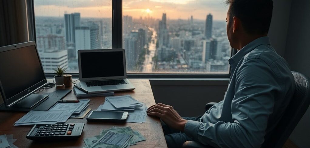 negócio à beira da insolvência