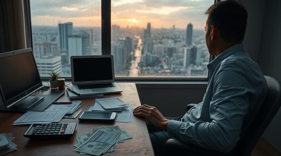 negócio à beira da insolvência