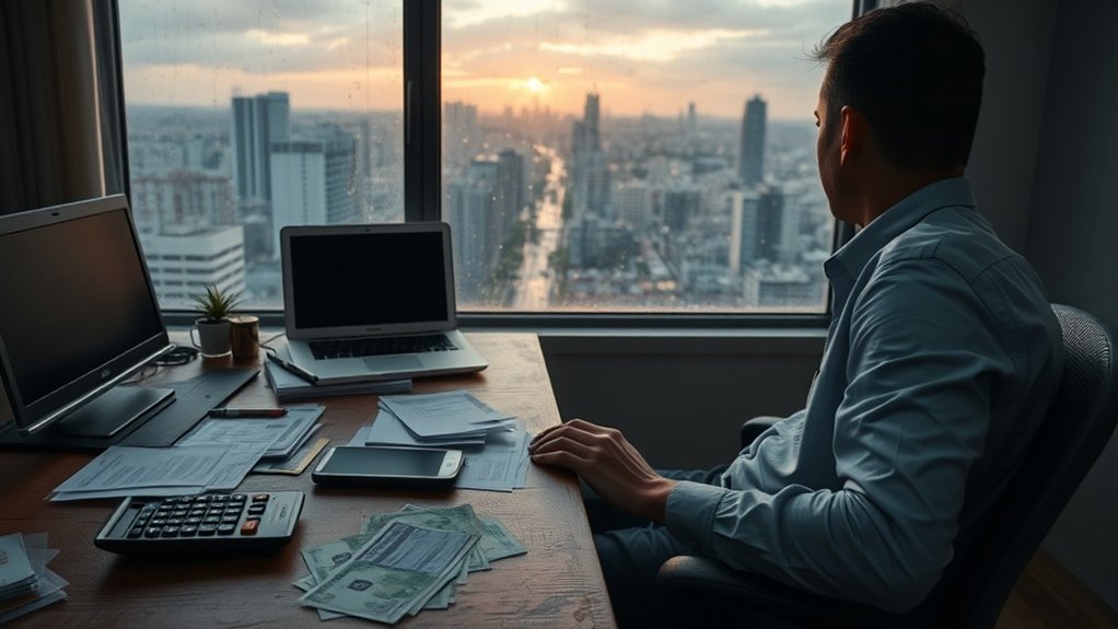 negócio à beira da insolvência