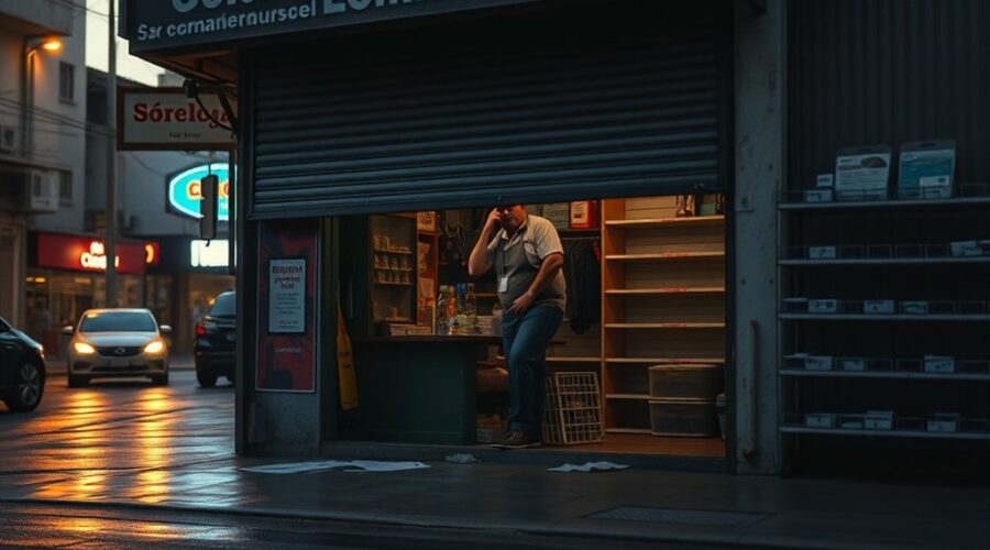 negócio à beira do abismo