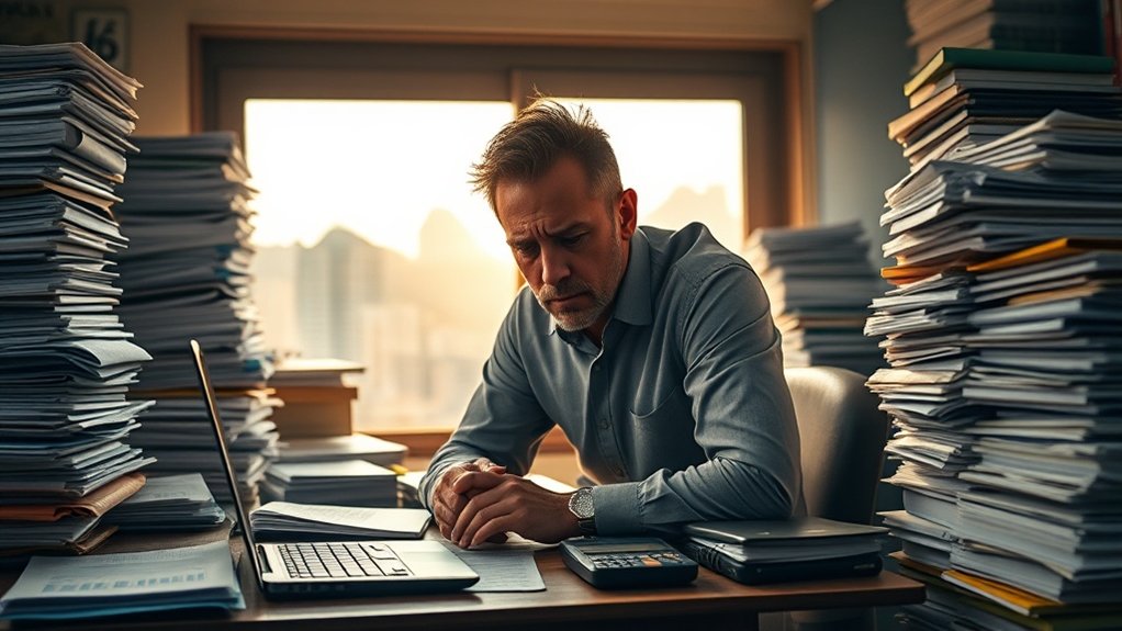 negócios sob estresse financeiro