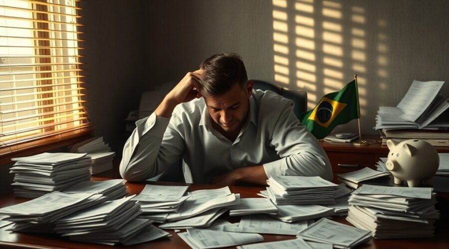 problemas de fluxo de caixa no Brasil