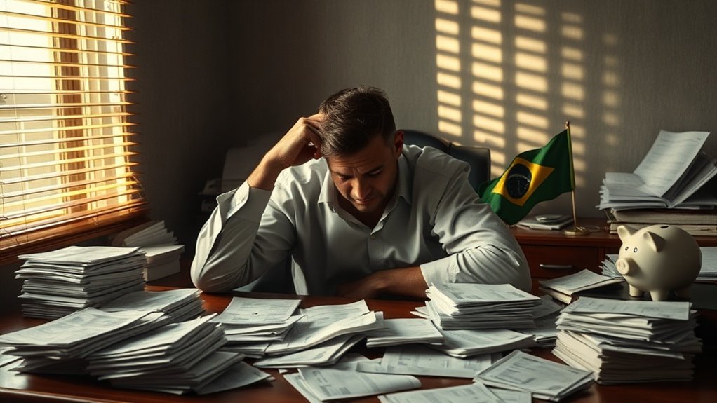 problemas de fluxo de caixa no Brasil