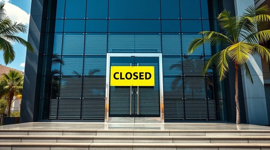 atividade comercial paralisada legalmente