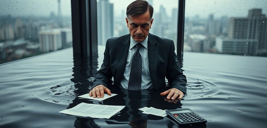 empresas afundadas em dívidas