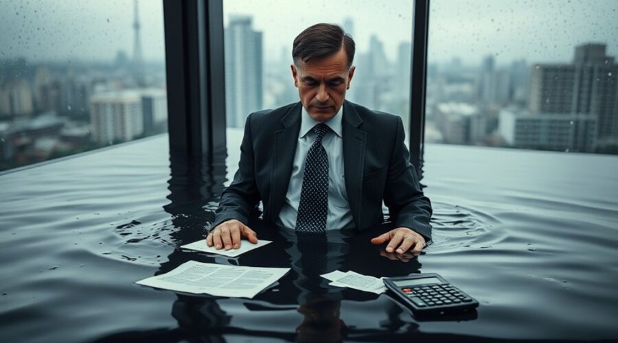 empresas afundadas em dívidas