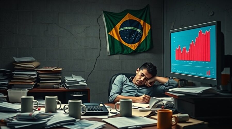 empresa enfrentando dificuldades financeiras