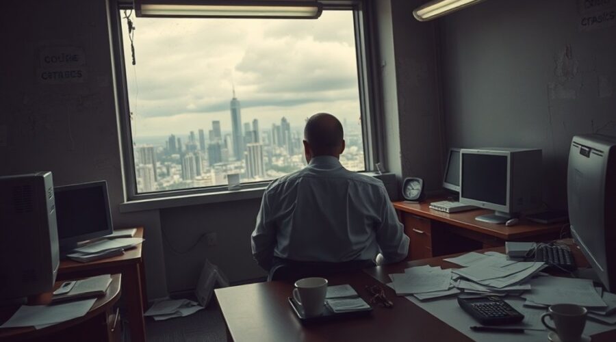 empresa em dificuldades financeiras