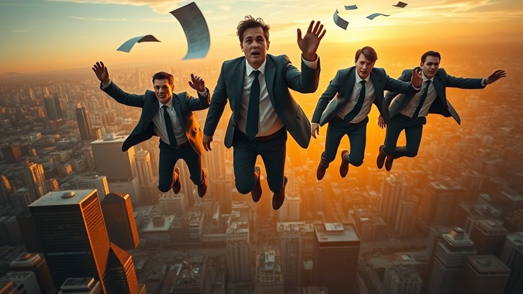 empresa em queda livre