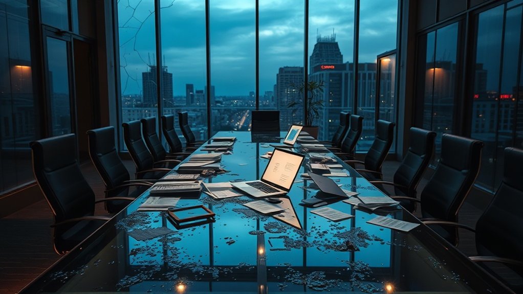 empresa à beira do abismo