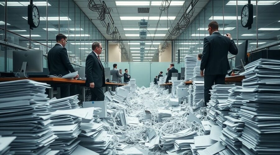 empresa sobrecarregada por compromissos