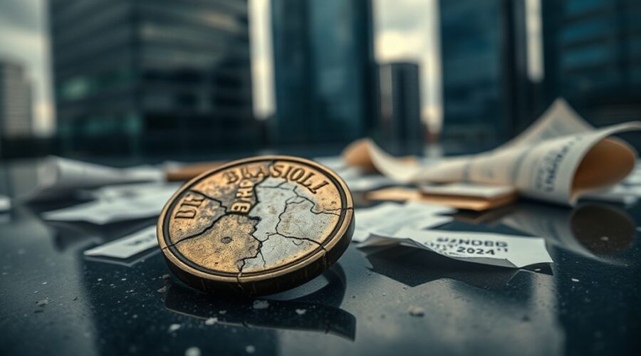 deterioração financeira corporativa Brasil