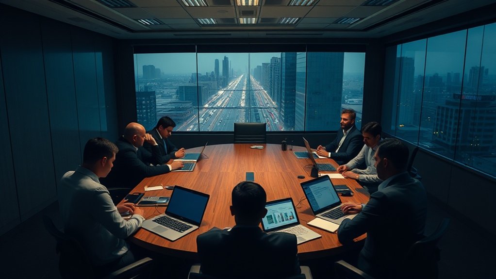 redução de custos e mudanças na liderança