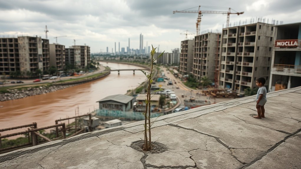 crise bloqueando o crescimento do Brasil