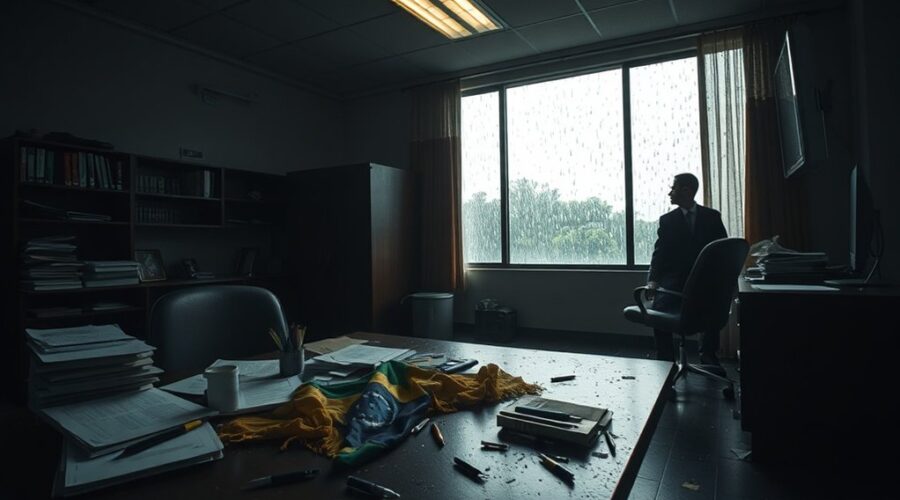 crise comprometendo a gestão do Brasil