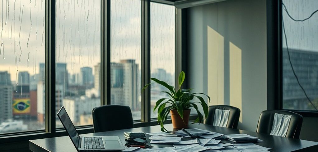 situação crítica de negócios no Brasil