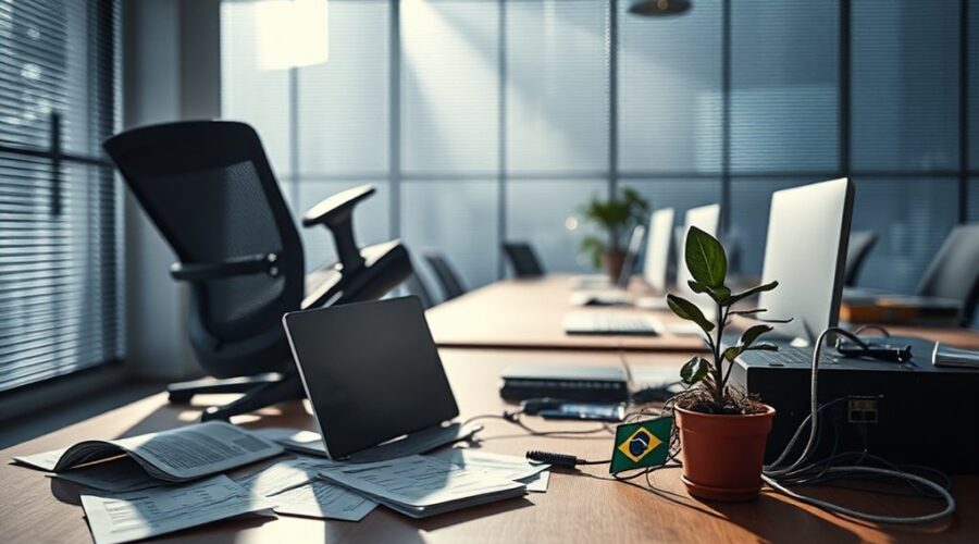 condição crítica empresa Brasil