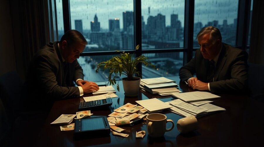 situação financeira crítica no Brasil