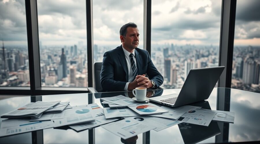 situação financeira crítica no Brasil