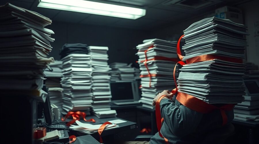 dívidas sufocando as operações da empresa