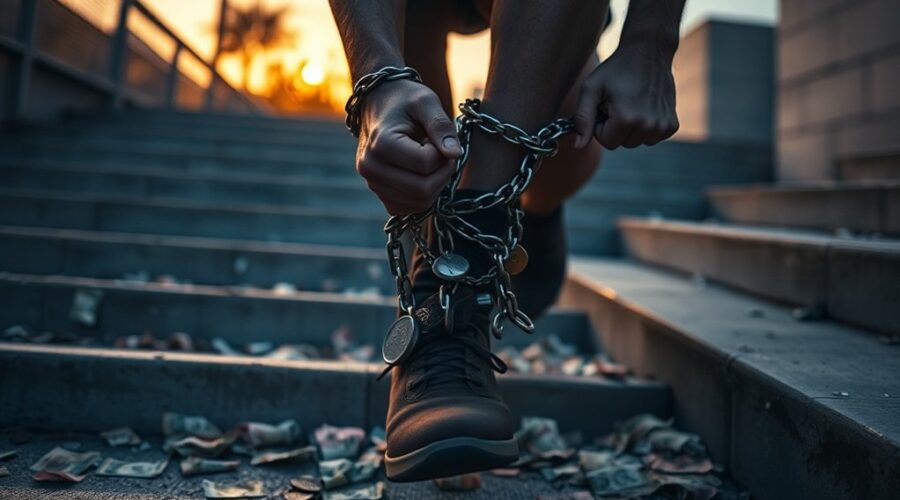 dívidas que comprometem as operações comerciais