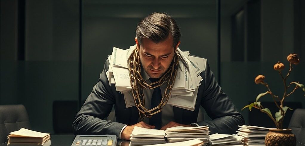 dívidas sufocando a empresa