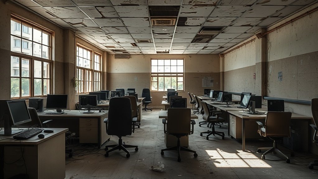 empresas em declínio lutando para se adaptar