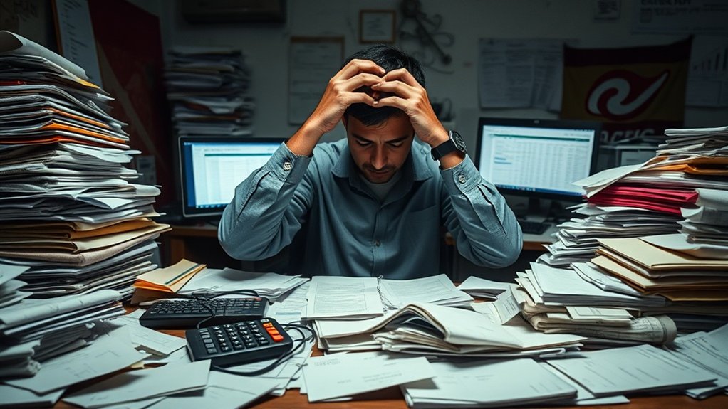 Contas desorganizadas dificultam a conformidade