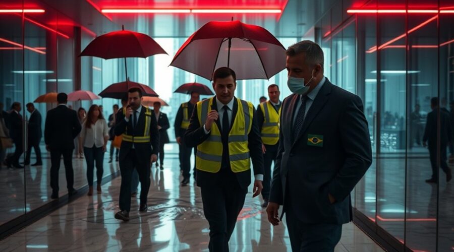 estado de emergência negócio Brasil