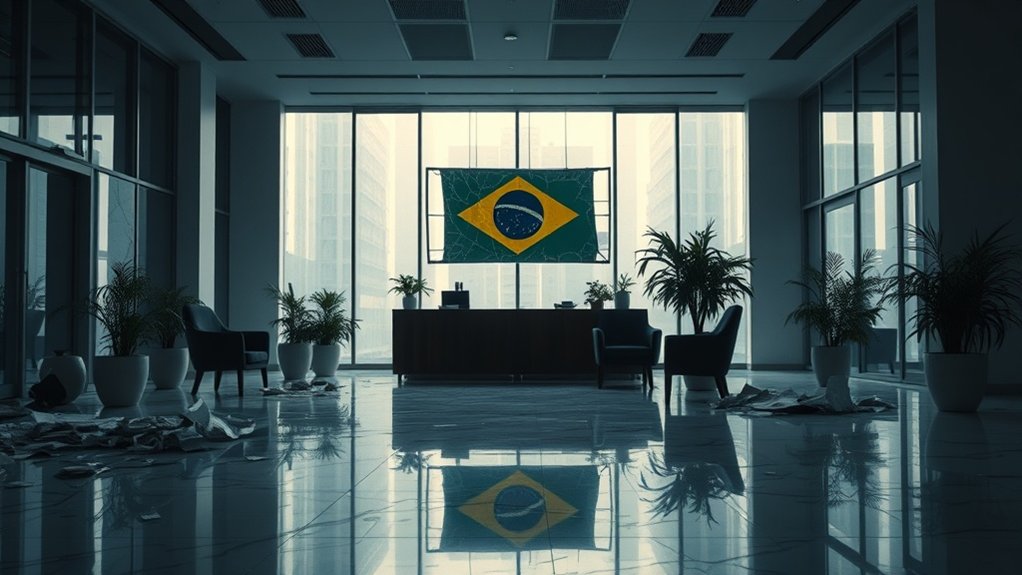 declínio financeiro empresa brasil