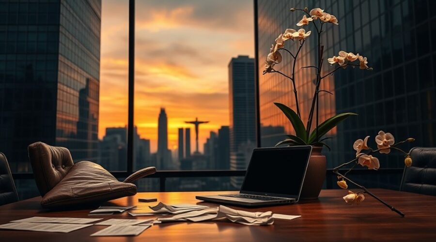 declínio financeiro no Brasil