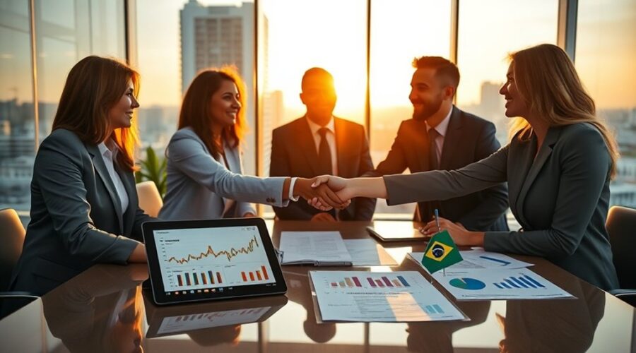 empresa financeiramente comprometida Brasil