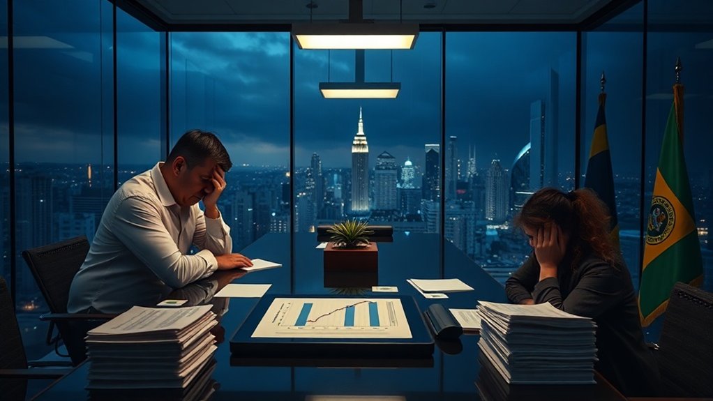 empresa financeiramente pressionada brasil