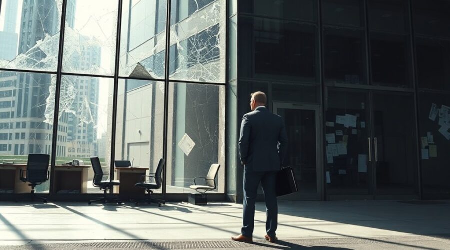 colapso gradual das empresas