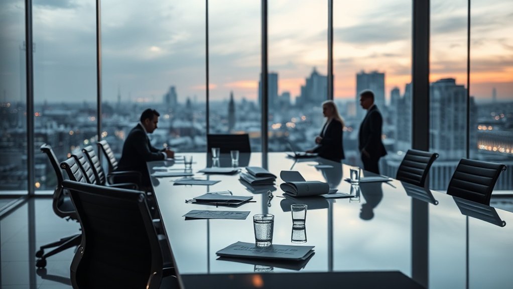 divisão na liderança paralisa a sala de reuniões