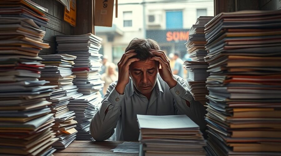 carga tributária sufocando empresas